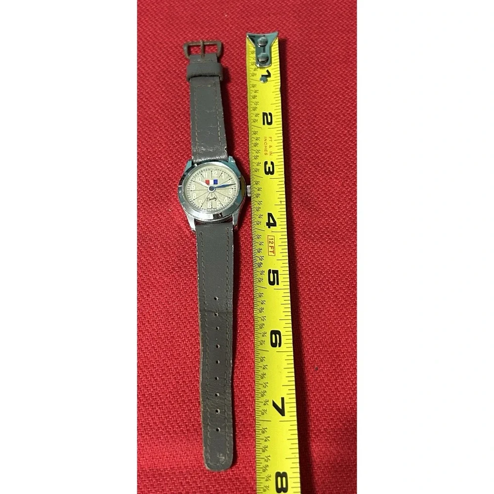 Vintage Bradley France Flag Logo Wind Up Womens Watch Swiss Made AS IS